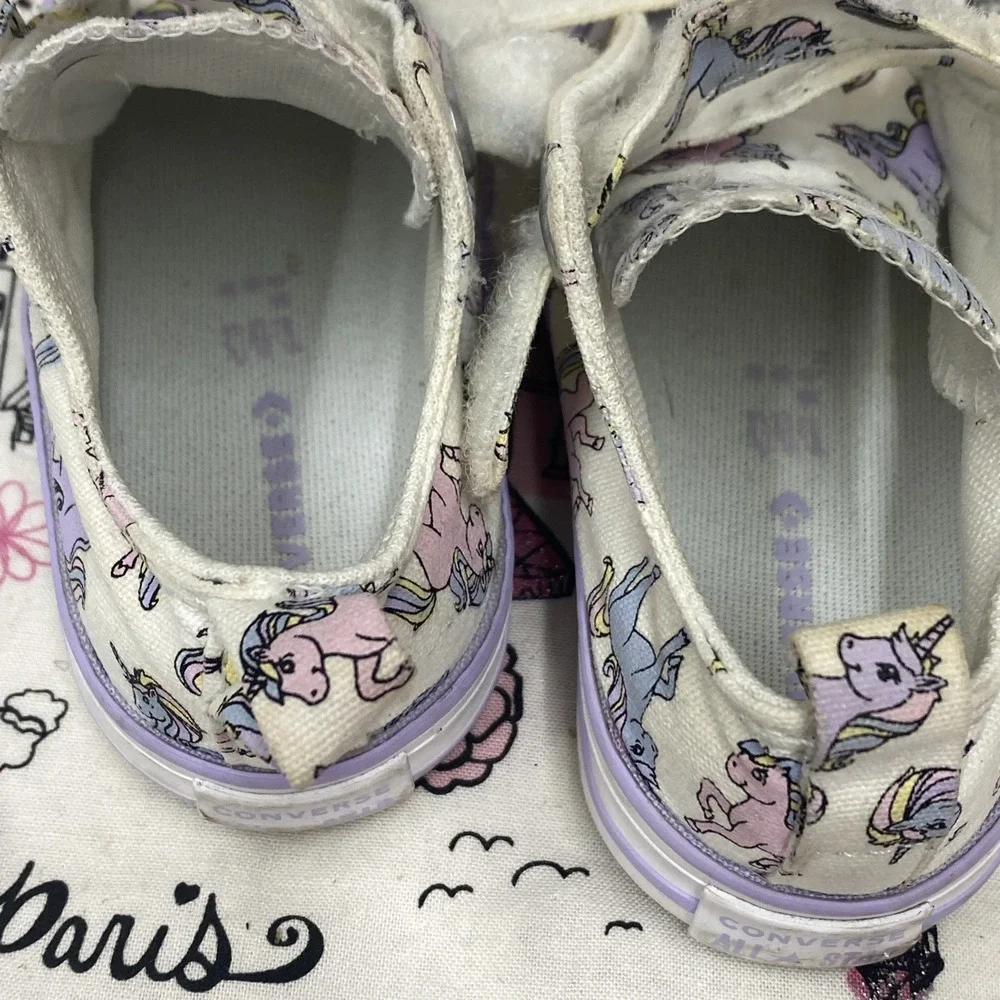 Little Kids Girls Converse Chuck Taylor All Star Easy On Unicorns Shoes Size 5 C